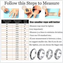 4Pcs Stainless Fidget Band Rings Spinner Rings For Women Mens Triple Interlocked Rolling Ring Celtic Stress Relieving Reduce Anxiety Size 7